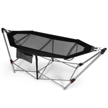 Hamakas 227x82x89cm., juodos spalvos
