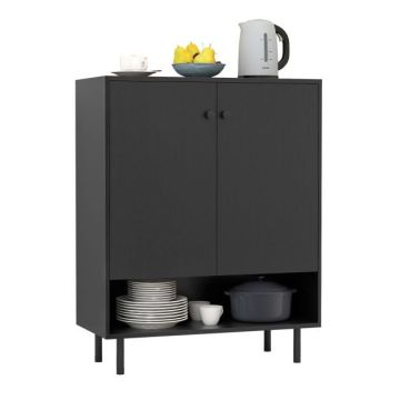 Virtuvės spintelė 75x35x95cm., juodos spalvos