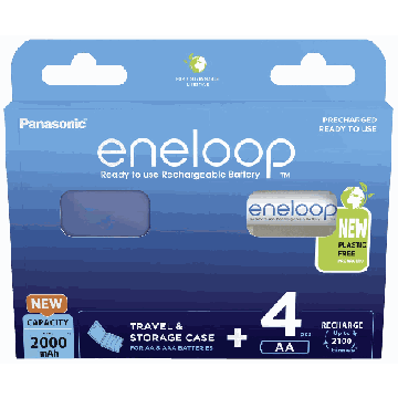 AA akumuliatoriai Panasonic ENELOOP BK-3MCDEC4BE, 4 vnt