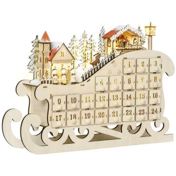 Адвент-календарь Homcom 45x10x31 см, различные цвета.