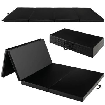 Gimnastikos kilimėlis 240x116x5cm., juodos spalvos