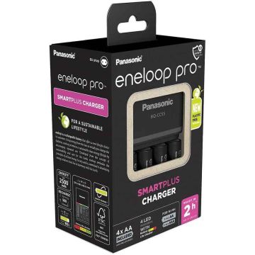 Akumuliatorių įkroviklis Panasonic ENELOOP Pro K-KJ55HCD40E, 4 AA akumuliatoriams