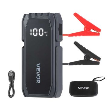 Battery jump starter VEVOR CP-F78, 1500 A, 12.5 × 22.5 × 10.5 cm