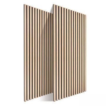 Akustinės sienų plokštės Relaxdays, 2 vnt, Ąžuolas, 120 × 60 cm
