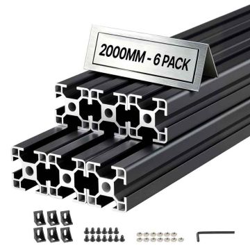 Алюминиевые экструдированные профили VEVOR 3030T-200-6-H, 6 шт, 3 × 3 × 200 см