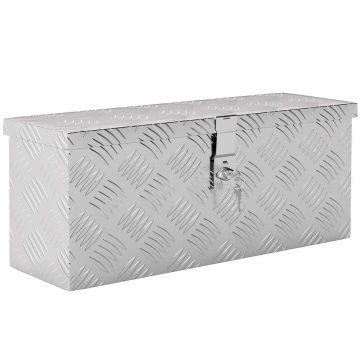 Алюминиевый инструментальный ящик, С замком, 50 × 15,5 × 20,5 см