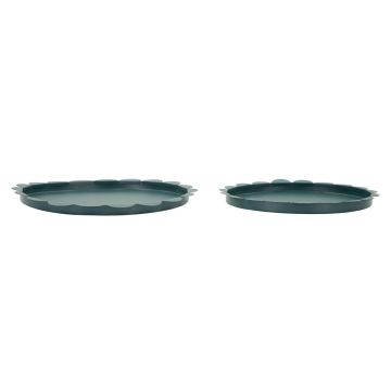 Apvalių padėklų rinkinys Saturn, 2 vnt, Ø 33 × 2 cm; Ø 27,5 × 2 cm