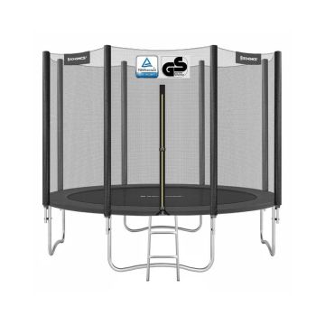 Apvalus sodo batutas SONGMICS, su apsauginiu tinklu, Ø 305 × 256 cm