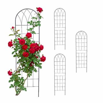 Arkinės augalų grotelės Relaxdays 10053230.0, 4 vnt, 40 × 150 × 1 cm