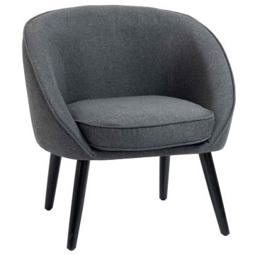 Fotelis Homcom 71x65x75cm., tamsiai pilkos/juodos spalvos