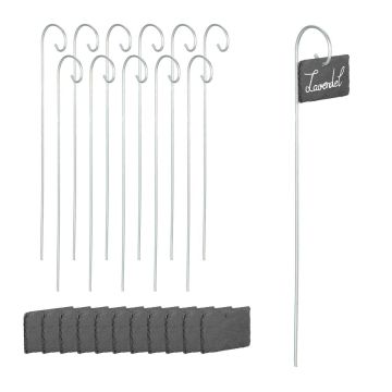 Augalų etiketės su smaigais Relaxdays 10046746.0, 12 vnt, 10 × 42,5 × 6 cm