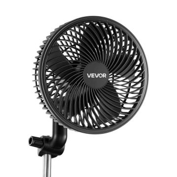Plant fan VEVOR RF6-PA, 1 pc., 10 speeds, Black, 20.6 × 20 × 23.5 cm