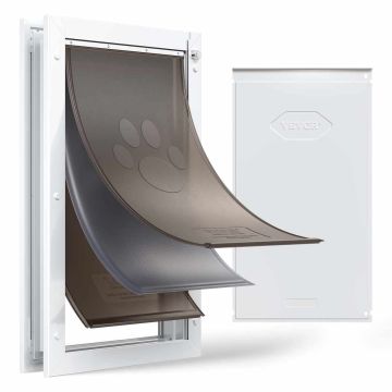 Pet door VEVOR CWM07-3XL, XL, 3 flaps, 71.15 × 43.7 × 7.68 cm
