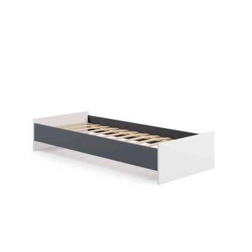 Lova Karo 204x37x94 cm, pilkos / baltos spalvos