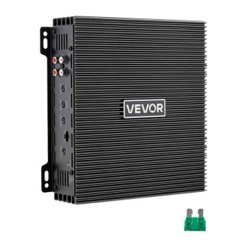 Автомобильный аудиоусилитель VEVOR MXAB600.2, 2 канала, Серый, 21,8 × 21 × 5,4 см