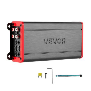 Автомобильный аудиоусилитель VEVOR MXD400.4, 4 канала, Серый, 18,9 × 8,5 × 4,1 см