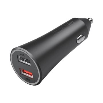 Automobilinis įkroviklis Xiaomi Mi 37W Dual-Port Car Charger, 2 prievadai, Juoda