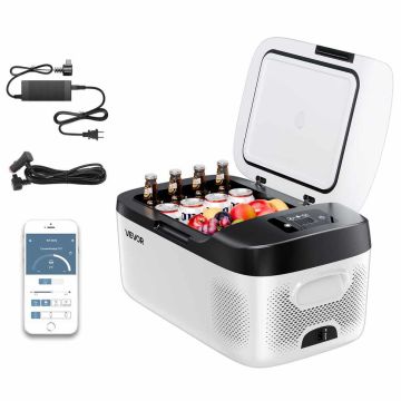 Car refrigerator VEVOR EB18-C, 15 l, 56.8 × 33 × 27.9 cm