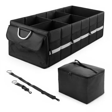 Automobilio bagažinės organizatorius Relaxdays, XL dydis, 2 dirželiai, 90 × 40 × 30 cm