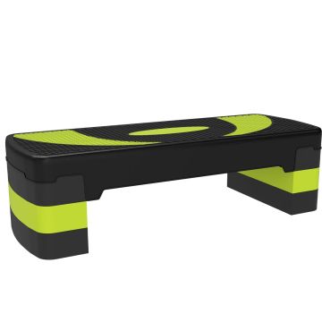 Aerobikos pakyla Homcom 80x31x20cm., juodos/žalios spalvos