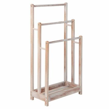 Rankšluosčių kabykla 45x22x86cm., rudos/baltos spalvos