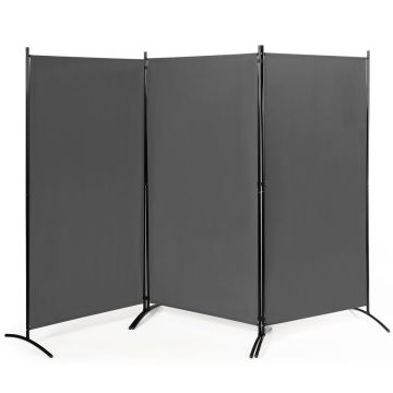 Širma 260x183cm., tamsiai pilkos/juodos spalvos