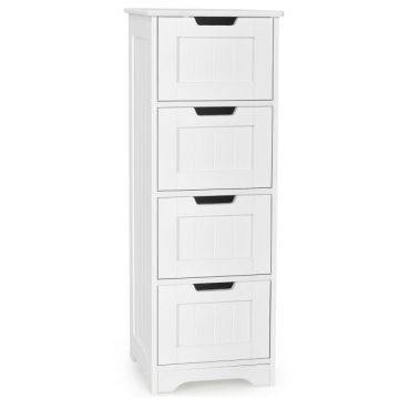 Тумба для ванной 30x30x83см, белого цвета