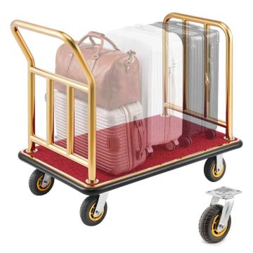 Luggage trolley VEVOR X-113G, 4 wheels, 108 × 65 × 97 cm