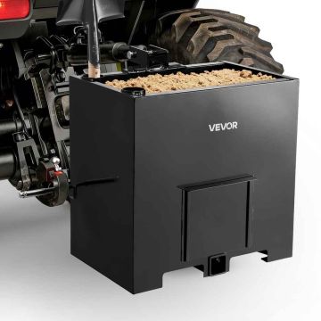 Ballast box for VEVOR tractors, 363 kg, 0.14 m³, Black, 71 × 65.5 × 50.5 cm