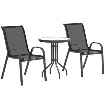 Balcony furniture set, 3 pieces