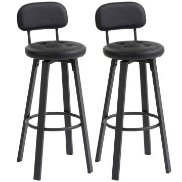 Bar stool set, 2 pcs, 38 × 99 × 43.5 cm