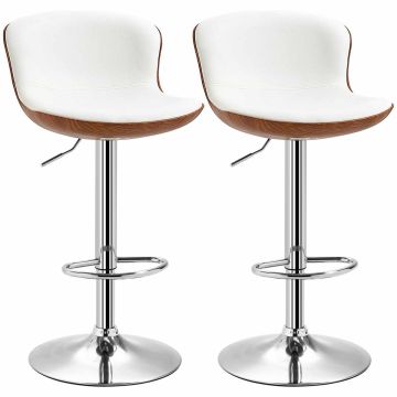 Bar stool set, 2 pcs, 46 × 53.5 × 85–106 cm