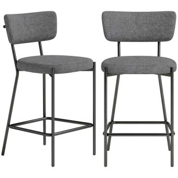 Bar stool set, 2 pcs, 49 × 93 × 53 cm