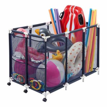 Pool storage box VEVOR 87012, 3 wheels, 120 × 86.5 × 77 cm