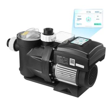 Pool pump VEVOR HPP1100, Variable speed, 61 × 26 × 38 cm