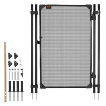 Pool fence gate VEVOR NLPFSG1, Black, 120 × 75 cm