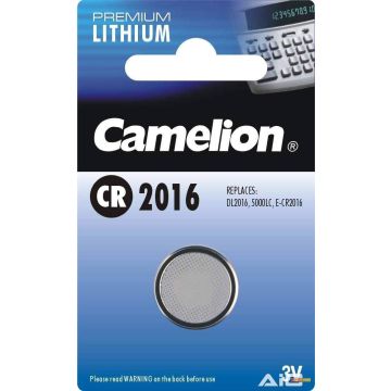 Baterija Camelion CR2016-BP1, CR2016, 1 vnt