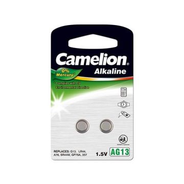Baterijos Camelion AG13/LR44/357, 2 vnt