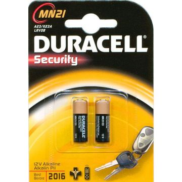 Baterijos Duracell A23/MN21, 2 vnt