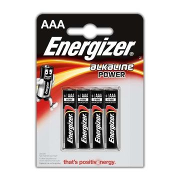 Baterijos Energizer Alkaline Power AAA/LR03, 4 vnt