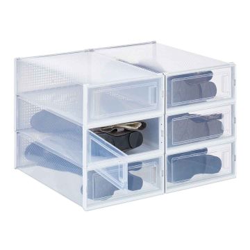 Batų dėžių rinkinys Relaxdays 10048038.0, 6 vnt, 31,5 × 13,5 × 52 cm