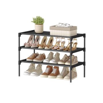 Batų lentyna SONGMICS LSH023BH01, 3 pakopų, Juoda, 62,3 × 53,5 × 29,7 cm