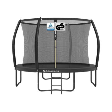 Batutas SONGMICS STR102B01, su apsauginiu tinklu ir kopėčiomis, Ø 366 × 180 cm