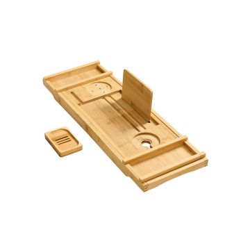 Полка для ванной 23x70x4,2см., светло-коричневая