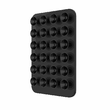 Automobilinis telefono laikiklis Fixed MagMate, su siurbtukais, Juoda, 100 × 125 × 18 mm