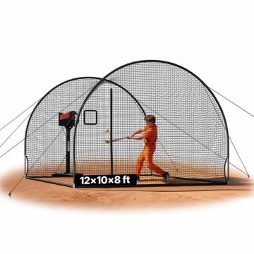 Baseball batting cage VEVOR BL12100804S, 2 hoops, 366 × 310 × 233 cm