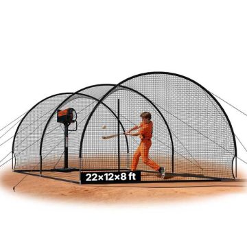 Baseball batting cage VEVOR BL20120804S, 3 arches, 678 × 370 × 240 cm