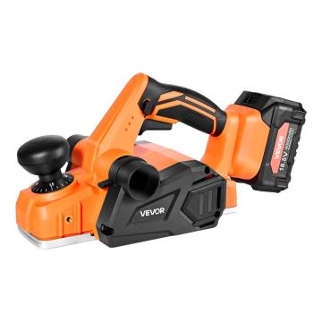 Cordless hand planer VEVOR DB18V-20821A, 18 V, 4 Ah, 315 × 175 × 175 mm