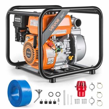 Petrol water pump VEVOR SCWP50, 7 HP, 50.8 mm, 56.5 × 48 × 50.5 cm