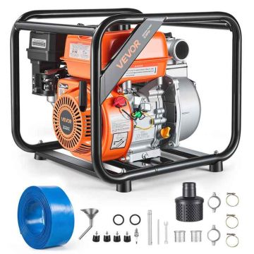 Petrol water pump VEVOR SCWP50, 7 HP, 56.5 × 50.5 × 48 cm